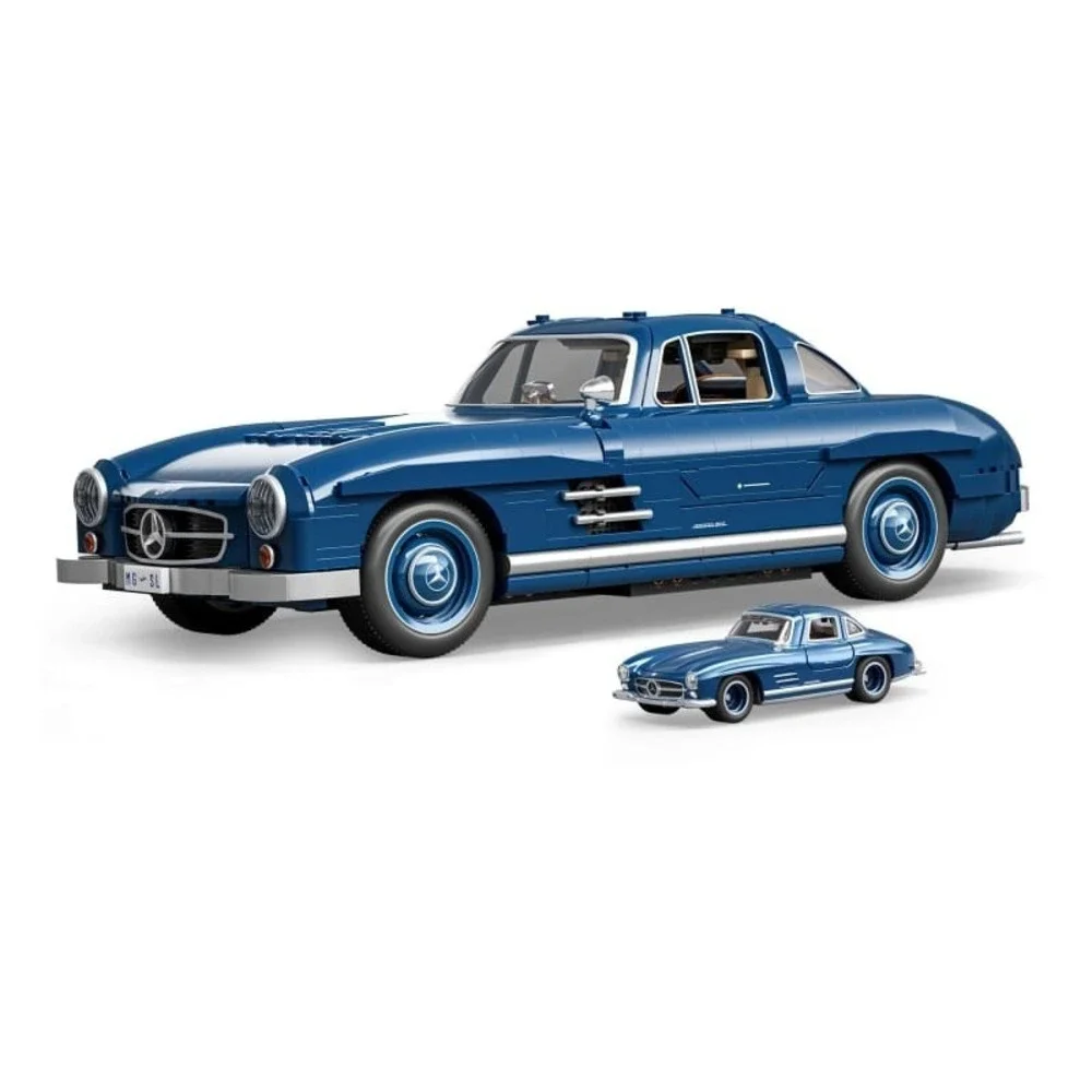 Mattel Brick Shop Hot Wheels Mercedes-Benz 300 SL Building Set 1600pcs | SEALED